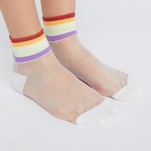 Jaded anklet sheer socks